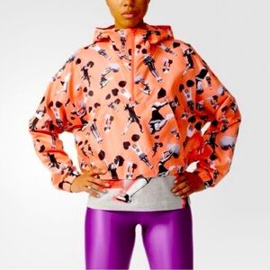 Stella McCartney x Adidias Cropped Cheerleader Print Jacket Small